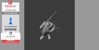 William Longsword Knight - Historical Warrior STL