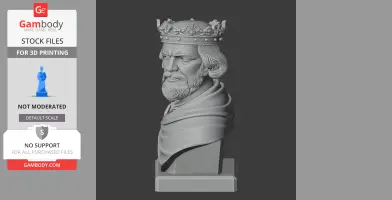 William the Conqueror Bust - Historical Warrior STL