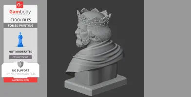 William the Conqueror Bust - Historical Warrior STL