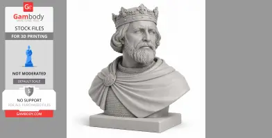 William the Conqueror Bust - Historical Warrior STL