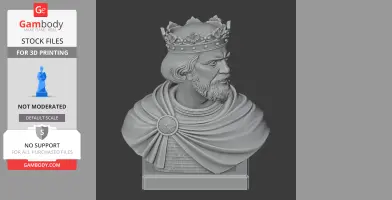 William the Conqueror Bust - Historical Warrior STL
