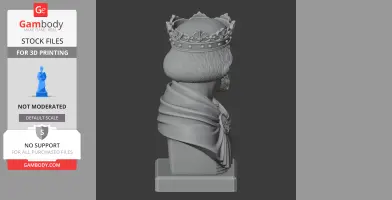 William the Conqueror Bust - Historical Warrior STL