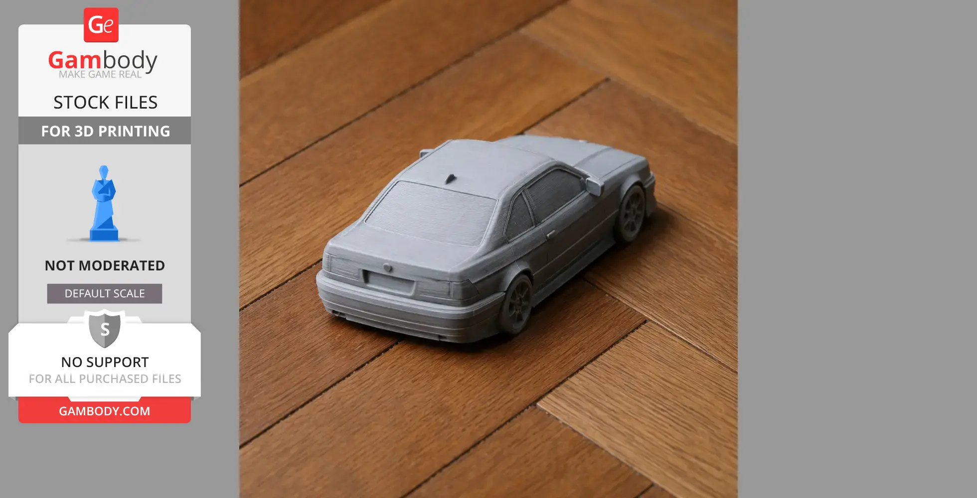 BMW E36 - Scale Vehicle STL