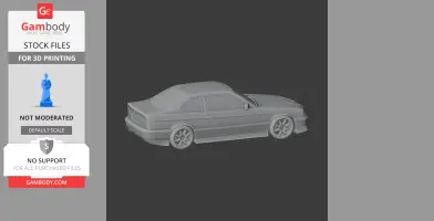 BMW E36 - Scale Vehicle STL