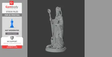 Saint Adulf - Devotional Statue - STL 3D Print