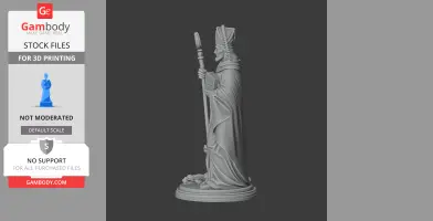 Saint Adulf - Devotional Statue - STL 3D Print
