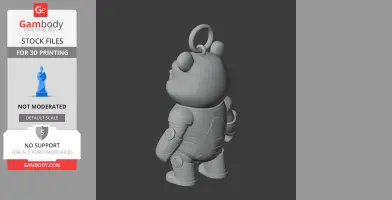 Winnie the Pooh Iron Man Ring Figure - Mashup Figure STL