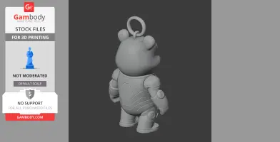 Winnie the Pooh Iron Man Ring Figure - Mashup Figure STL
