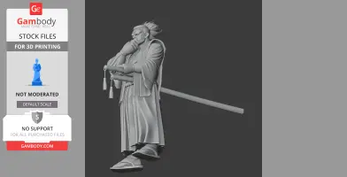 Yagyu Jubei Samurai Classic - Historical Warrior STL