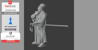 Yagyu Jubei Samurai Classic - Historical Warrior STL