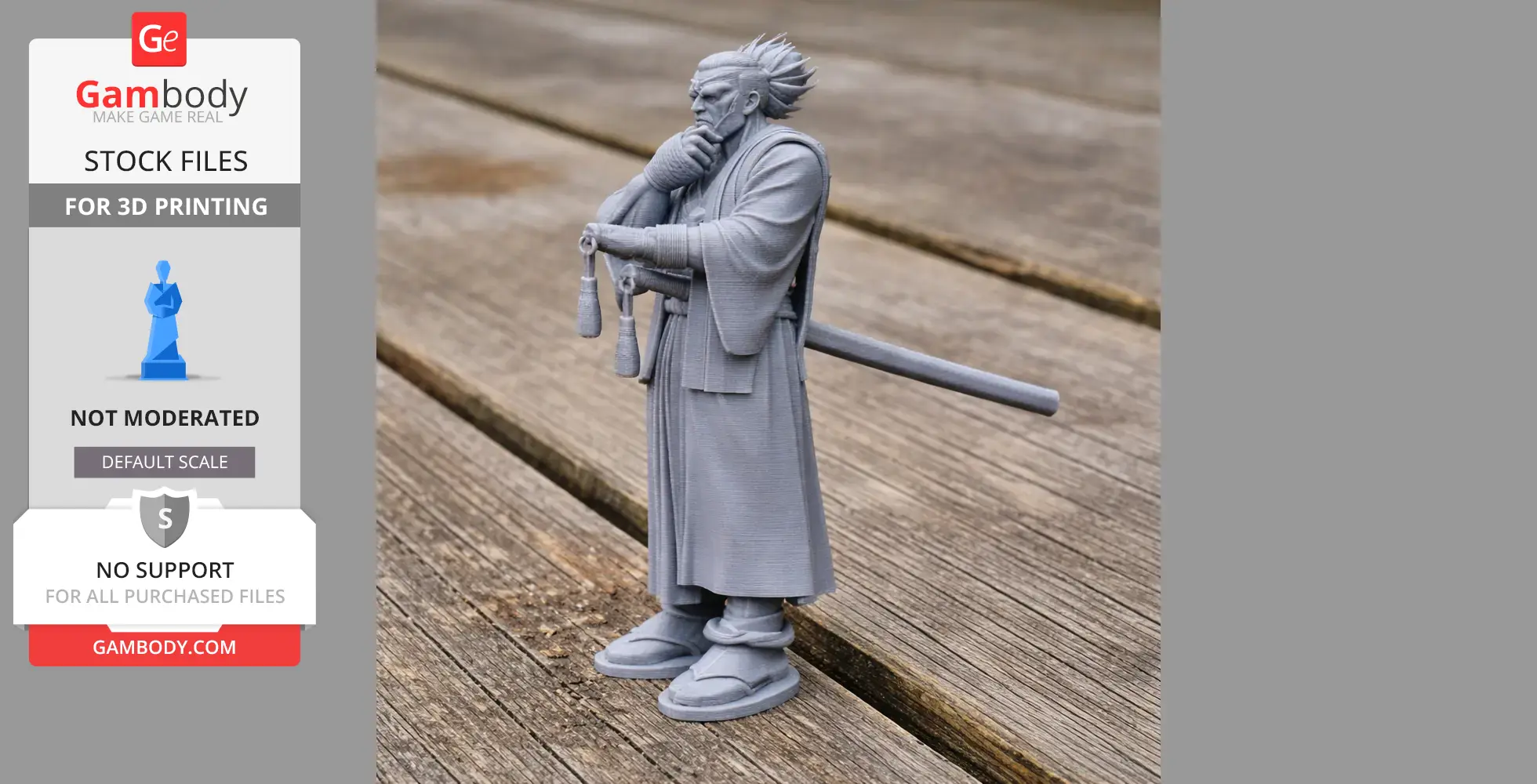 Yagyu Jubei Samurai Classic - Historical Warrior STL