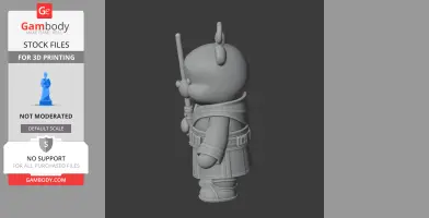 Winnie the Pooh Jedi Ring Figure - Mashup Figure STL