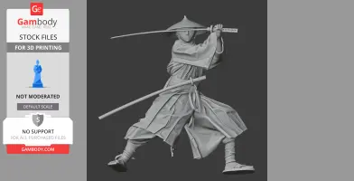 Yamana Sozen Samurai Classic - Historical Warrior STL