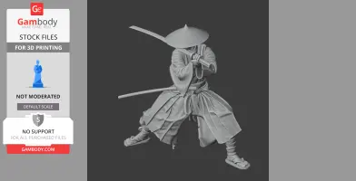 Yamana Sozen Samurai Classic - Historical Warrior STL