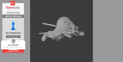 Yamana Sozen Samurai Classic - Historical Warrior STL