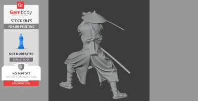 Yamana Sozen Samurai Classic - Historical Warrior STL