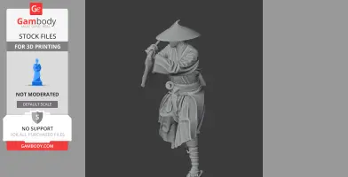 Yamana Sozen Samurai Classic - Historical Warrior STL
