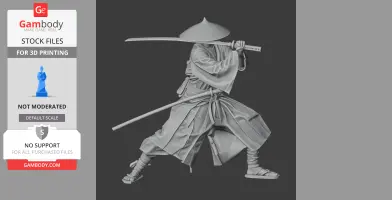 Yamana Sozen Samurai Classic - Historical Warrior STL