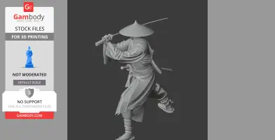 Yamana Sozen Samurai Classic - Historical Warrior STL