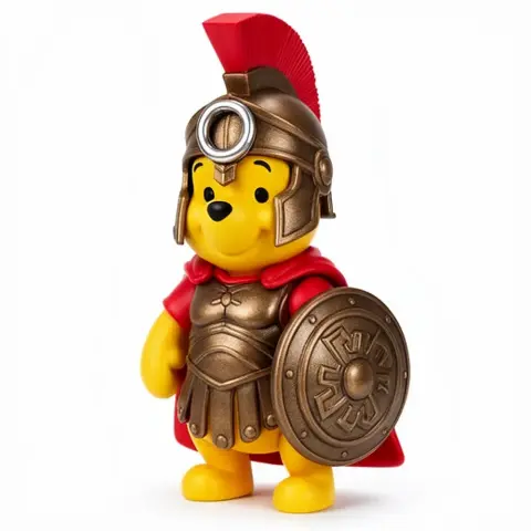 Winnie the Pooh Leonidas Ring Figure - Mashup Figure STL