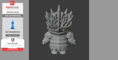 Winnie the Pooh Lich King Ring Figure - Mashup Figure STL