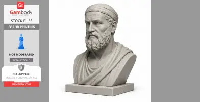 Zeno of Citium Bust - Historical Warrior STL