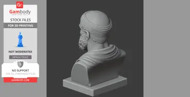 Zeno of Citium Bust - Historical Warrior STL
