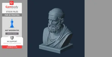 Zeno of Citium Bust - Historical Warrior STL