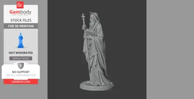 Saint Agabus - Devotional Statue - STL 3D Print