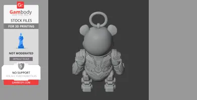 Winnie the Pooh Megatron Ring Figure - Mashup Figure STL
