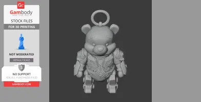 Winnie the Pooh Megatron Ring Figure - Mashup Figure STL