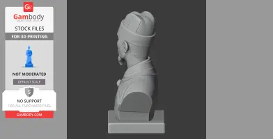 Zheng He Bust - Historical Warrior STL