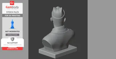 Zheng He Bust - Historical Warrior STL