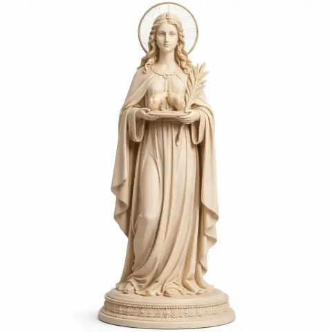 Saint Agatha - Devotional Statue - STL 3D Print