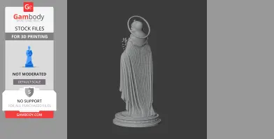 Saint Agatha - Devotional Statue - STL 3D Print