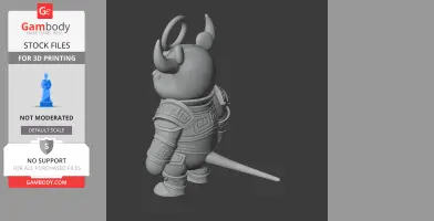 Winnie the Pooh Minotaur Ring Figure - Mashup Figure STL