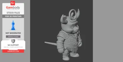 Winnie the Pooh Minotaur Ring Figure - Mashup Figure STL
