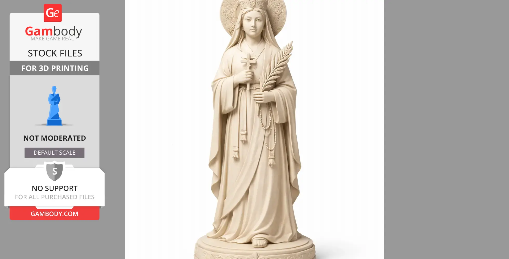 Saint Agatha Chon Kyonghyob - Devotional - STL 3D Print