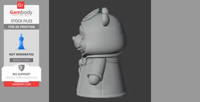 Winnie the Pooh Necromancer Ring Figure - Mashup Figure STL