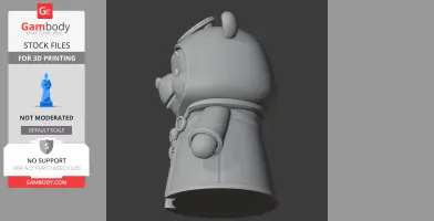 Winnie the Pooh Necromancer Ring Figure - Mashup Figure STL