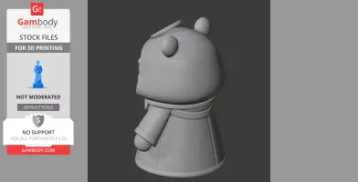 Winnie the Pooh Necromancer Ring Figure - Mashup Figure STL