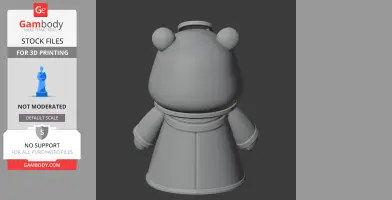 Winnie the Pooh Necromancer Ring Figure - Mashup Figure STL