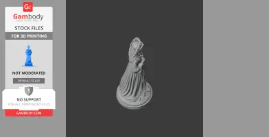 Saint Agatha Kim Agi - Devotional Statue - STL 3D Print