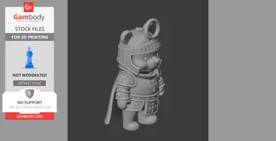 Winnie the Pooh Paladin Ring Figure - Mashup Figure STL