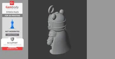 Winnie the Pooh Paladin Ring Figure - Mashup Figure STL