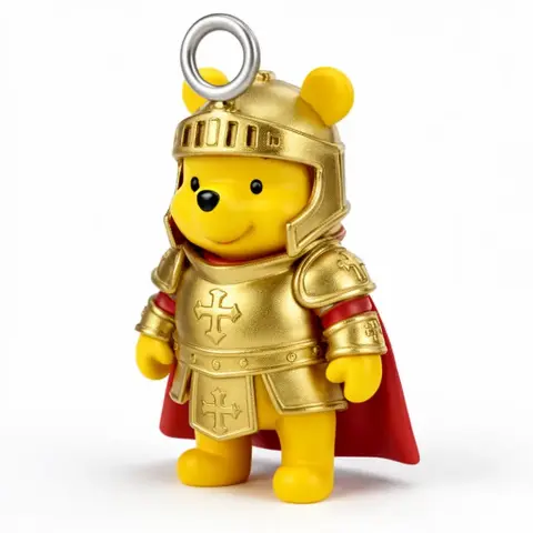 Winnie the Pooh Paladin Ring Figure - Mashup Figure STL