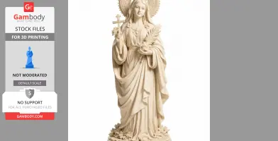Saint Agatha Kwon Chin-i - Devotional Statue - STL 3D Print