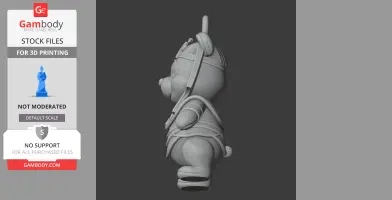 Winnie the Pooh Pharaoh Ring Figure - Mashup Figure STL