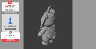 Winnie the Pooh Pharaoh Ring Figure - Mashup Figure STL