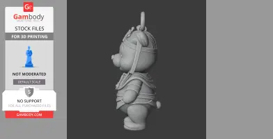 Winnie the Pooh Pharaoh Ring Figure - Mashup Figure STL